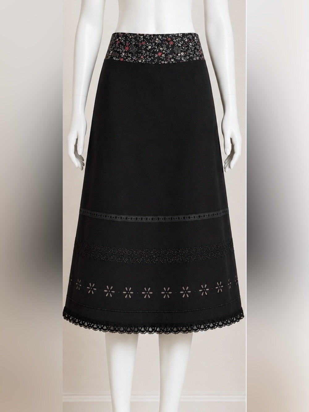 TRACY FEITH SAKS FIFTH AVE WINTER TULLE EMBROIDERY BEADS DRESS SKIRT 2